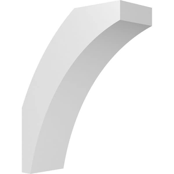 Ekena Millwork 5 1/2-in. W x 14-in. D x 18-in. H Thorton Architectural Grade PVC Knee Brace BRCP055X14X18THR - main